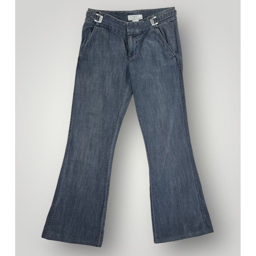 Armani Exchange Retro Flare Leg Cinch Regular Fit Denim Jeans Women's Size 2